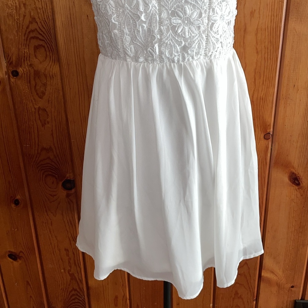 Francescas white lace dress wedding dress bride dress formal dress size medium - Picture 4 of 7